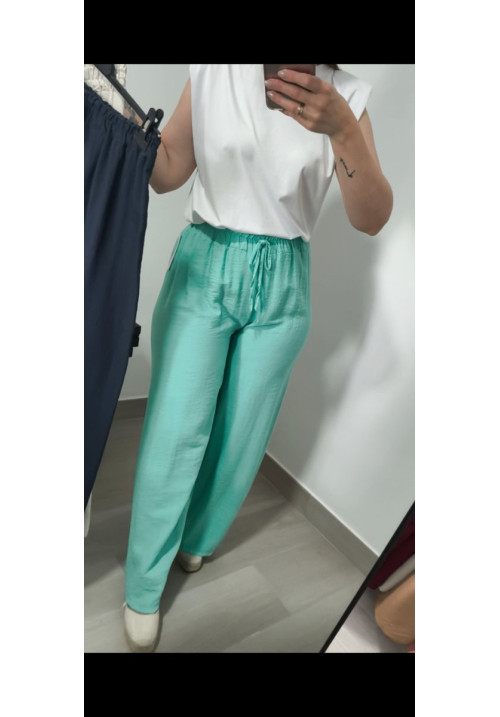 Pantalón efecto lino 