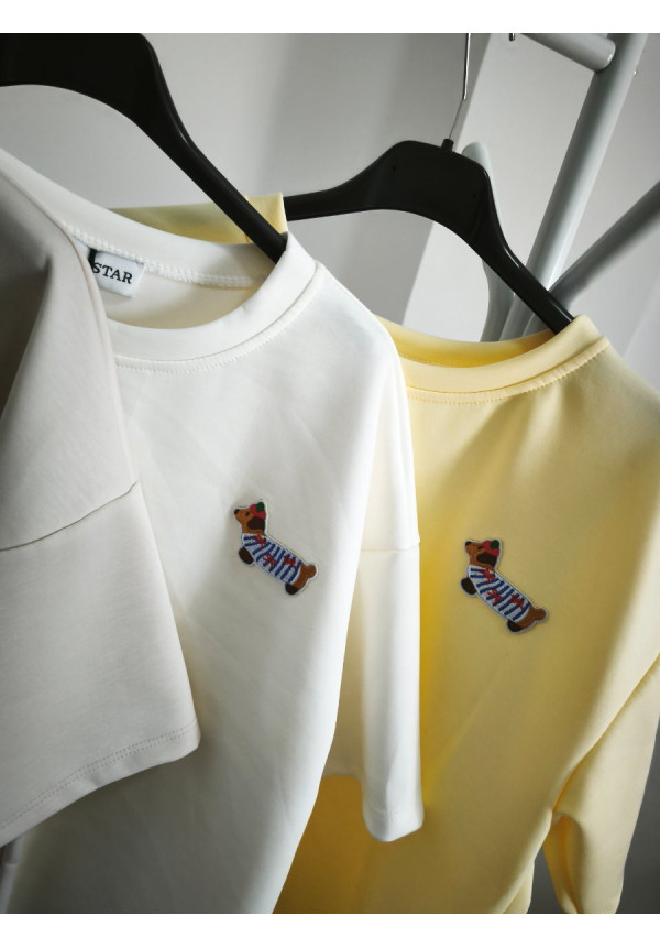 Camiseta perrito bordado