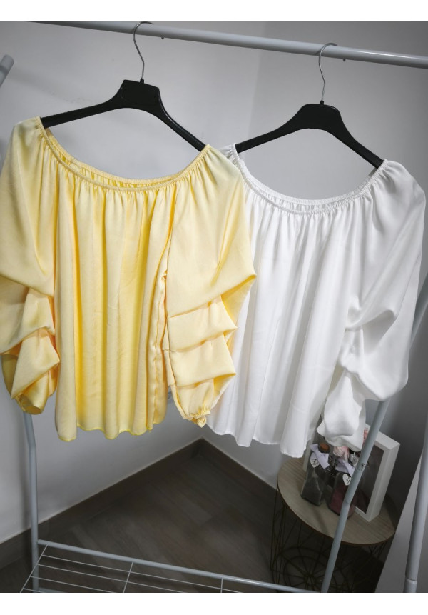 Blusa manga fruncida 