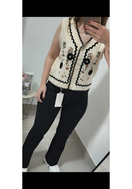 Chaleco bordado