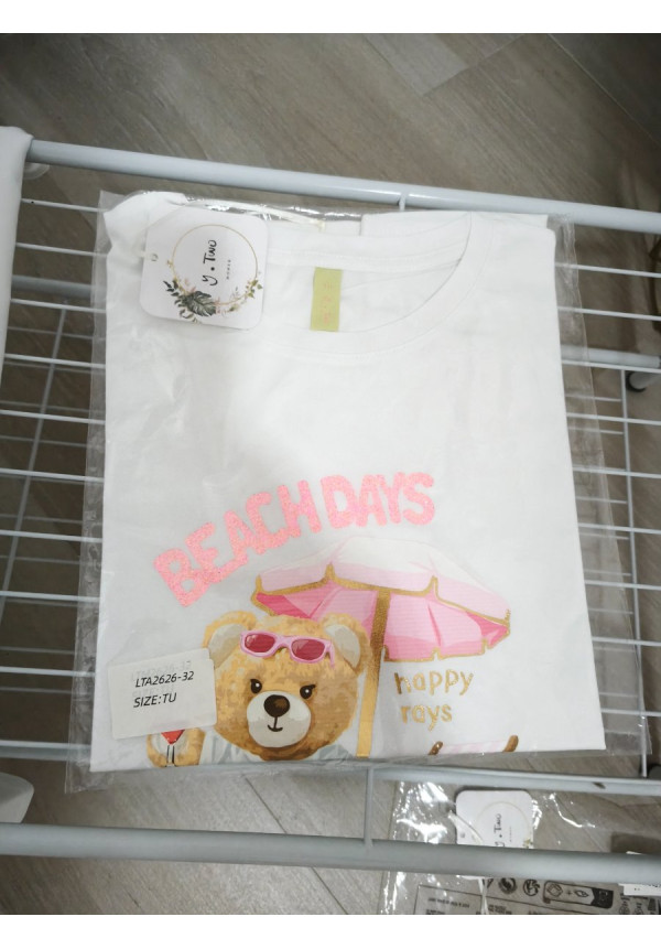 Camiseta osito playa