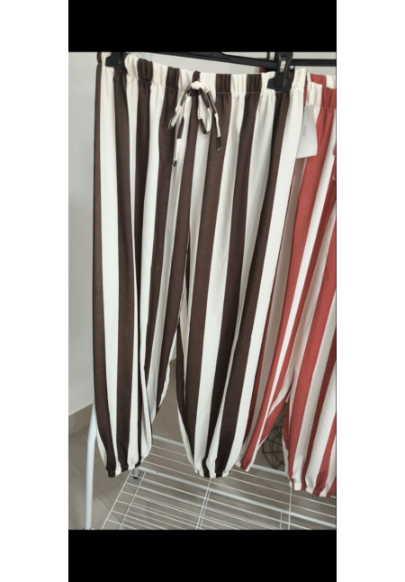 Pantalón bombacho rayas 