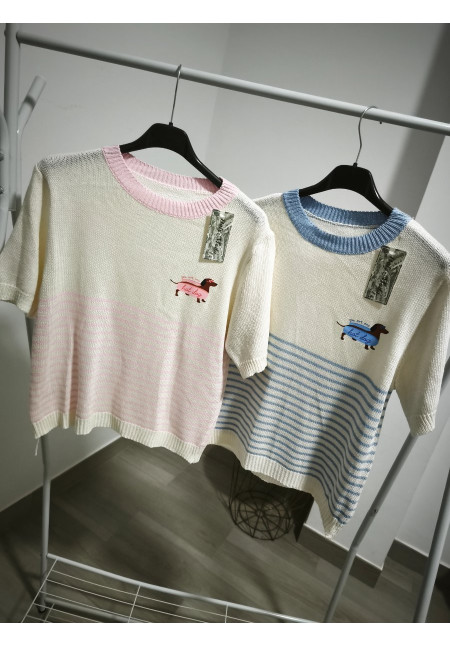 Camiseta hilo perrito salchicha 