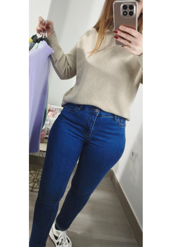 Vaquero skinny oscuro 