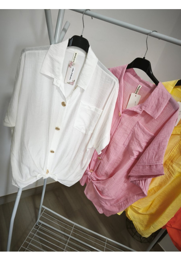 Camisa botones dorados
