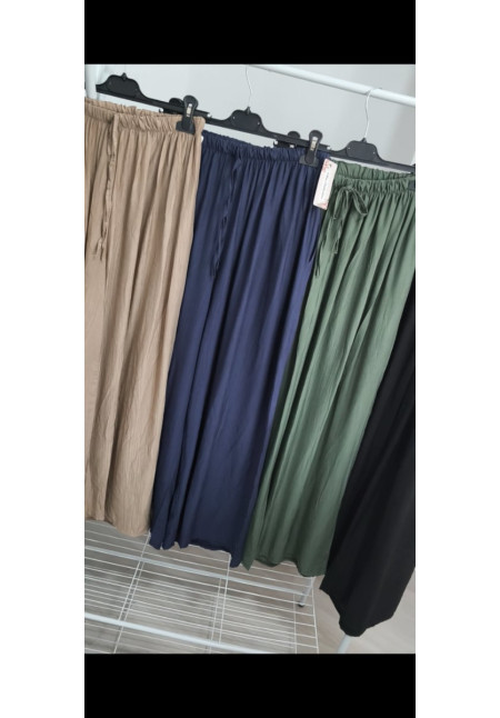 Pantalón pata ancha bambula