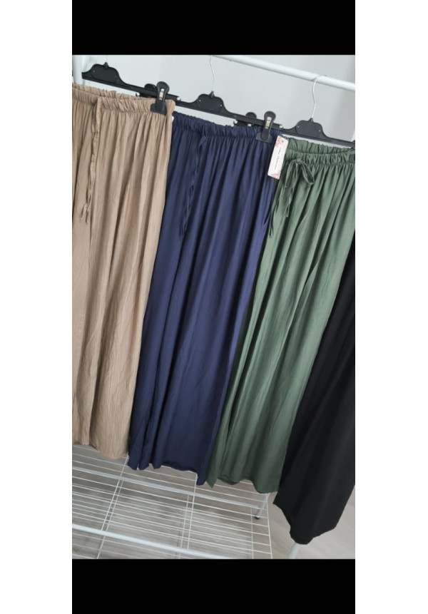 Pantalón pata ancha bambula